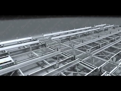 Πυκνό ASRS βαρύ φορτίο 4 οδών αυτοματοποιημένο σύστημα ράφους για κανονικό περιβάλλον