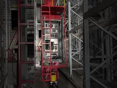 Μέγιστο βάρος 3500 kg Συστήματα αυτόματης ράφης παλέτας AS-RS Stacker με διπλή στήλη